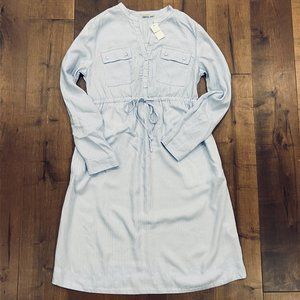 GAP Maternity Tie Front Shirt Dress